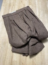 JH Collectibles Women  s Skirt Size 8 Wool Brown Pleated Patterned
