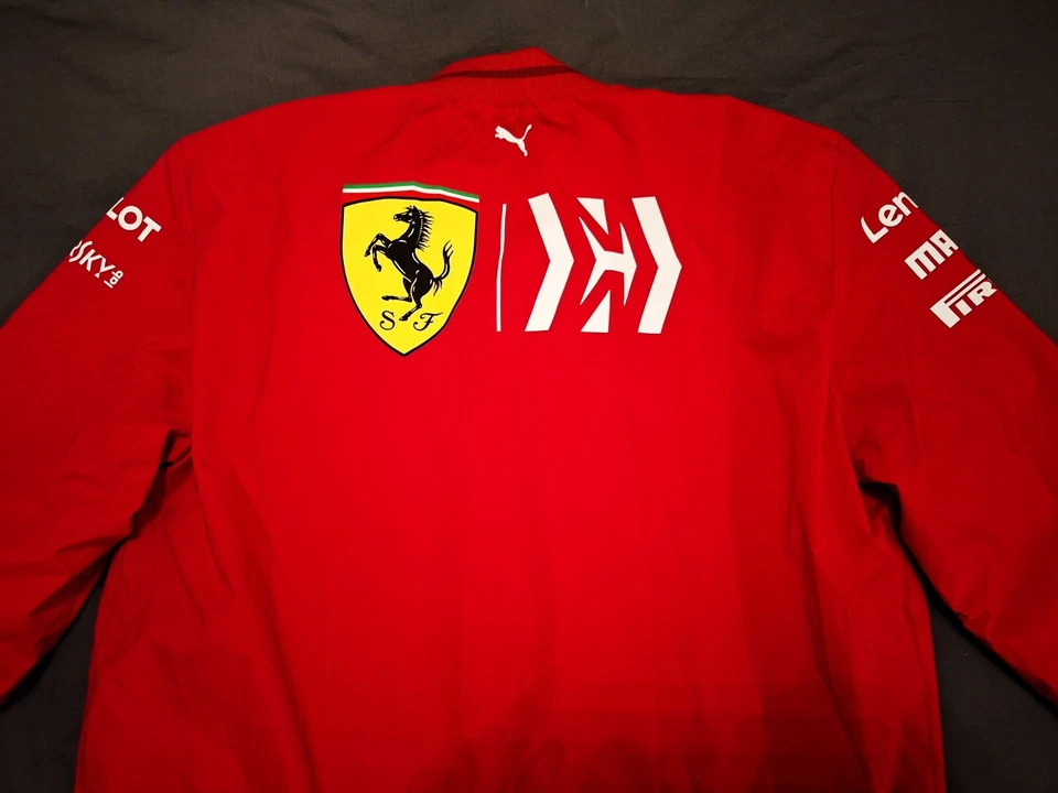 Ferrari F1 PUMA team driver issue track jacket sz M 2019 US GP Vettel Leclerc - Image 4 of 4