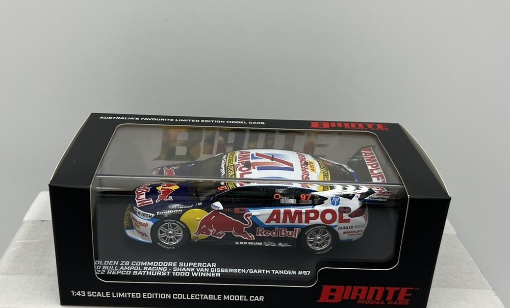 1:43 2022 BATHURST WINNER VAN GISBERGEN TANDER #97 HOLDEN ZB RED BULL RACING