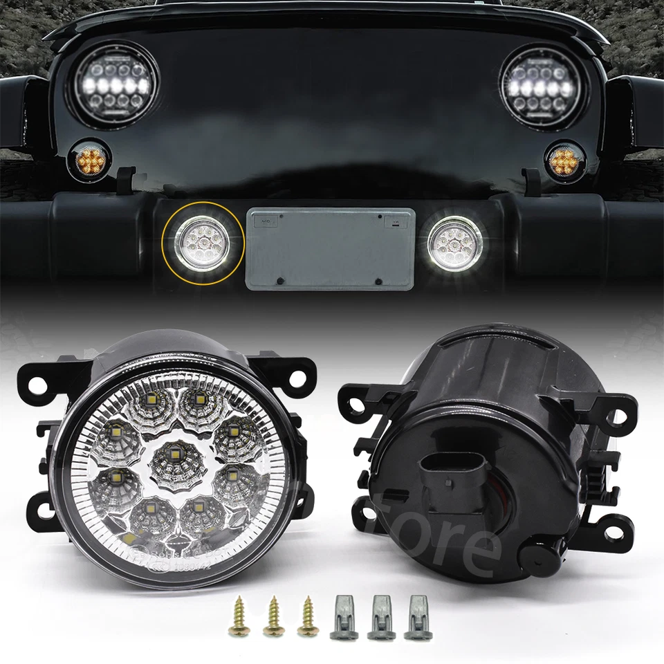 Lâmpada LED transparente para faróis de neblina RAM Promaster 1500 2500 3500 2014-2022 - Imagem 3 de 4