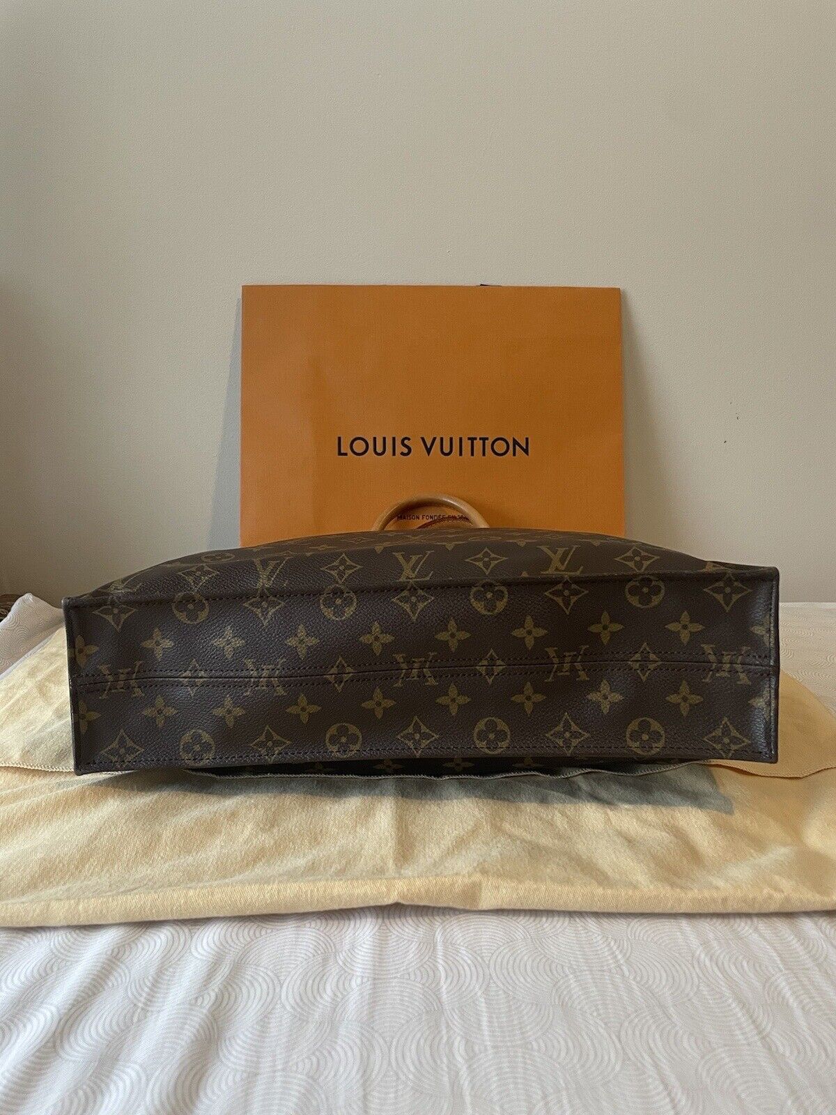 Louis Vuitton Sac Plat Tote Brown Leather - image 2