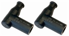 (2) New K&S Black Spark Plug Caps Polaris/Ski...