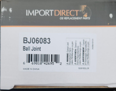 Import Direct Chassis Ball Joint - BJ06083