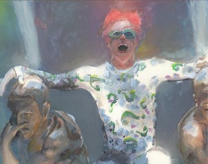 Jim Carrey On Throne Batman Forever Riddler Original Comic Book Art Painting Ebay