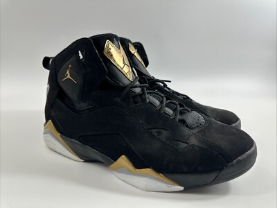 jordan true flight black metallic gold wolf grey