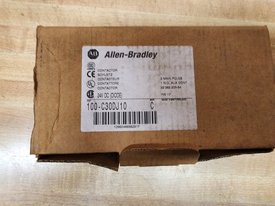 Allen Bradley 100-C30DJ10 Ac Contactor 24v-dc 55a Amp 20hp