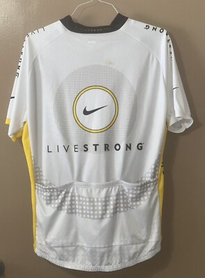 アームストロング　ナイキ　ジャージ Vtg Mens NIKE Lance Armstrong Live Strong Yellow Jersey