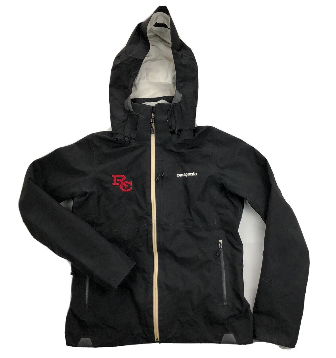 Patagonia Powder Bowl Womens Small Black Goretex Hooded Ski