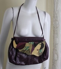Patricia Smith Moon Bags Ooak Art-to-wear Art-deco Woman Leather Purse Bag