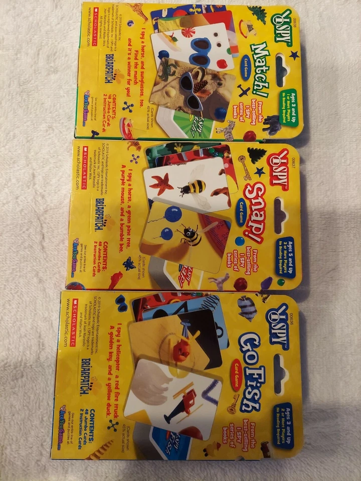 Briarpatch I Spy Match Go Fish Snap 48 Jumbo Cards Game New - Image 2 of 2