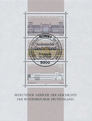 Bund BRD 1986 Mi Block 20 gestempelt ESST Grundgedanken der Demokratie (VI)