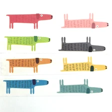 Adorable Colorful Dog Washi Tape Planners Journals Scrapbooking Card Making