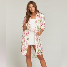 Show Me Your MuMu Floral Brie Robe in Garden of Blooms One Size