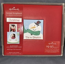 Hallmark Christmas Instant Scrapbook 20 Designed Embellished Pages Stickers 6x6