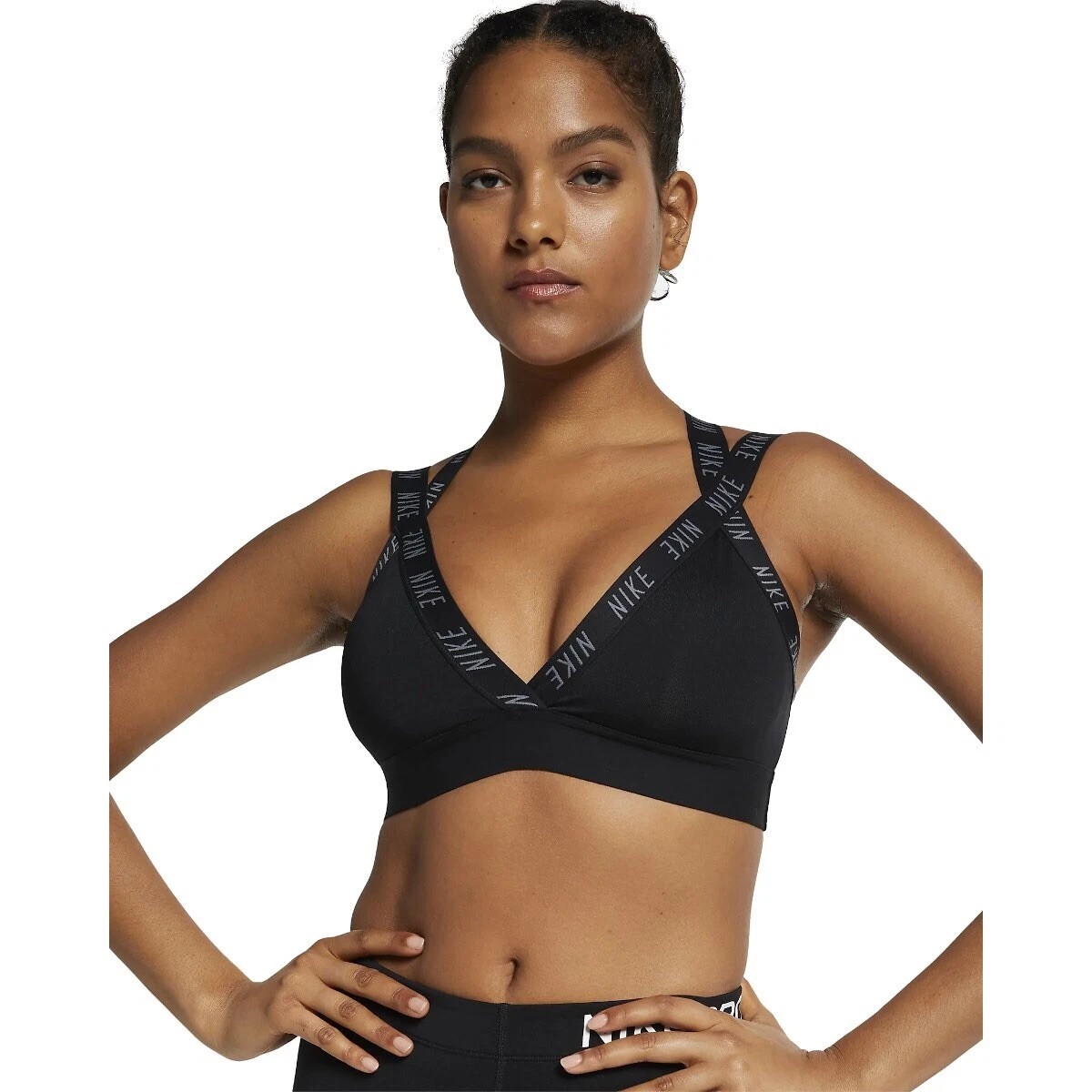 Nike Indy Logo High Support Sports Bra (Black) - XS - New ~ BV4810 010