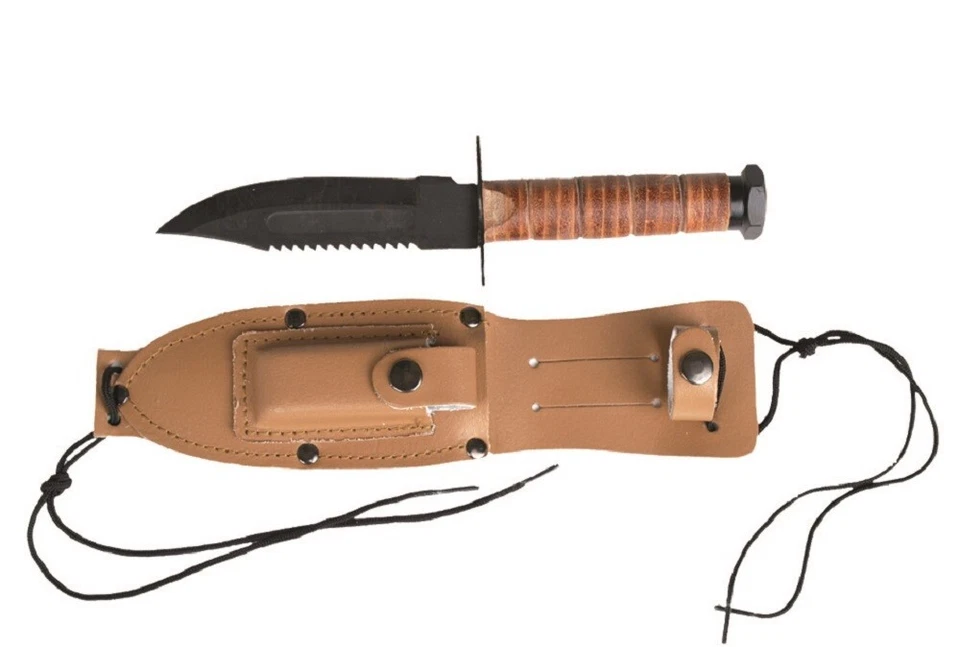 MIL-TEC US Pilot Survival Fighting Knife - Fixed Blade w/ Sheath