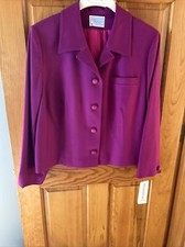 Vintage NWT Pendleton Fushia Women’s Jacket Blazer Wool Made In USA size 40