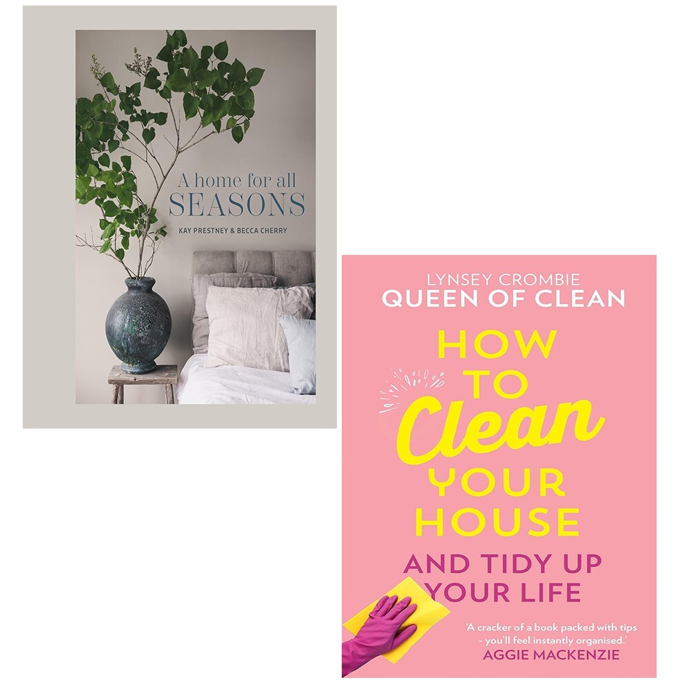 How To Clean Your House, A Home for All Seasons Kay Prestney 2 Books Hardcover
