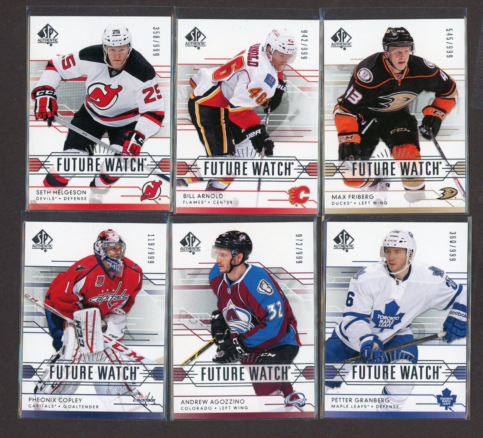 много карт 2014-15 SP Authentic Future