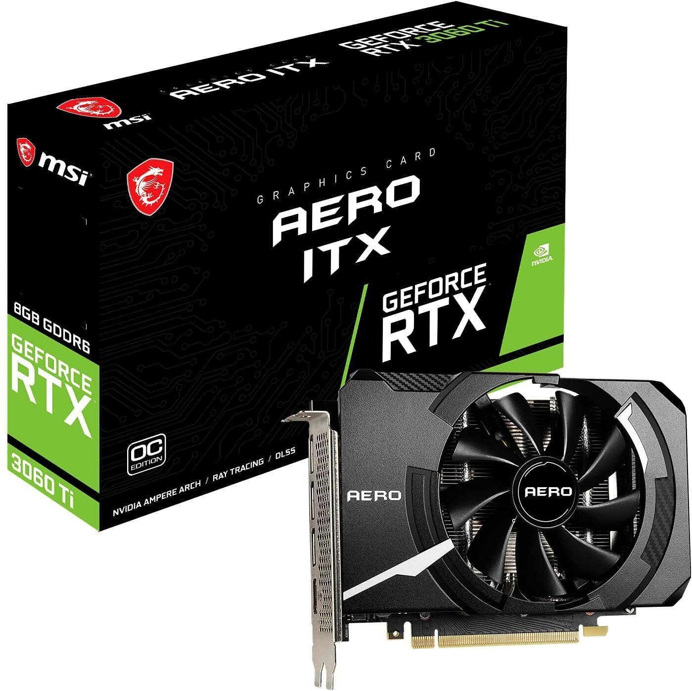 未使用品】MSI RTX 3060 Ti AERO ITX 8G OC LHR-