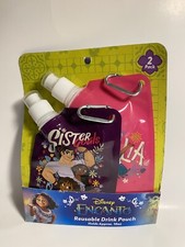 2022 Disney Plastic Travel Flask Kit Encanto Reusable Drink Pouches 10oz rare