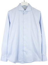 SUITSUPPLY Custom Made Extra Slim Fit Formal Shirt Men's 43 / 17 Blue