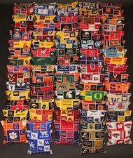 Set of 8 CORNHOLE BAGS PICK YOUR TEAMS! ACA Regulation Top Quality Handmade!