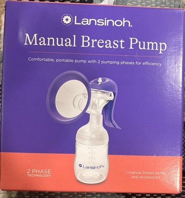 New Lansinoh Manual Breast Pump