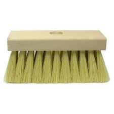 Weiler 73195 7in Rectangular White Tampico Fill Roof Brush Threaded Hole
