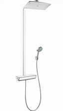 Hansgrohe Raindance E Showerpipe 360 1jet mit Thermostat - Weiß / Chrom