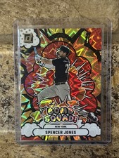 🔥2025 Donruss SPENCER JONES Bomb Squad! RED XPLOSION /99 Yankees No. 2