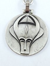 PORTE-CLES - Augis - OUTILLAGE FACOM - MASQUE AFRICAIN - Métal Gravure 1960s