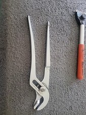 Snap on 90A 9” Slip Joint Chrome Tongue and Groove Water Pump Pliers USA