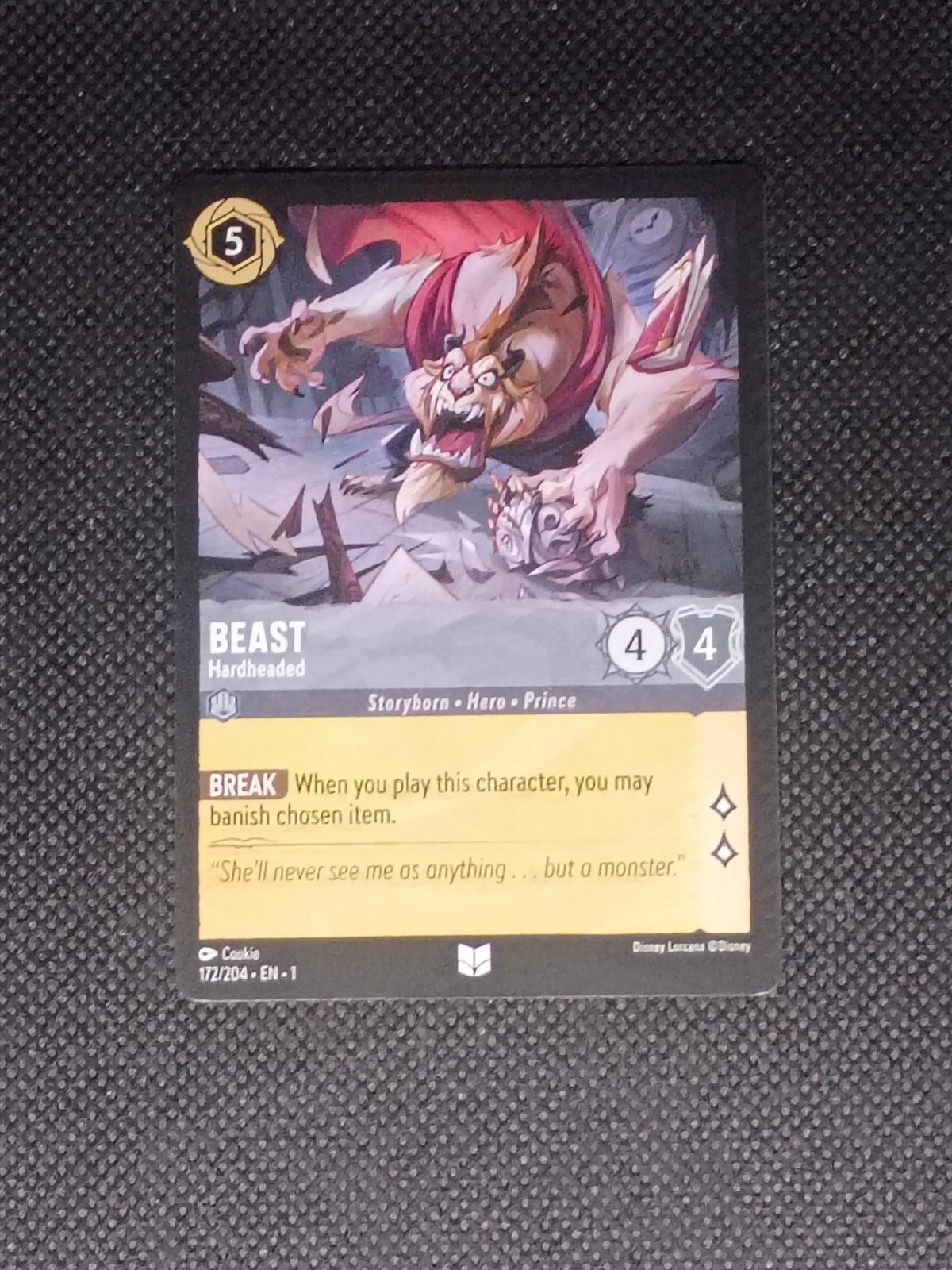 Beast - Hardheaded 172/204 Uncommon The First Chapter Lorcana Near Mint