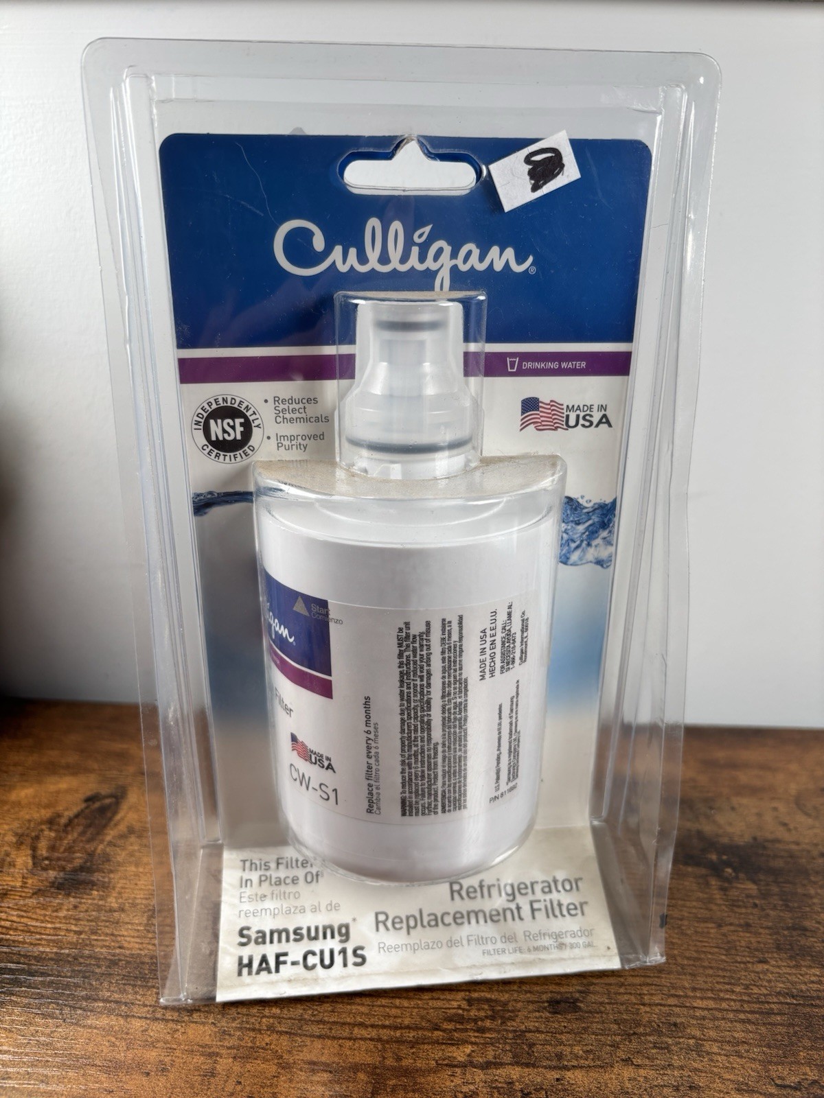 Culligan Refrigerator Water Filter CW-S1 Replaces Samsung HA