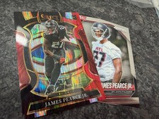 2025 Panini Select #48 James Pearce Jr. Black and Red Prizm Shock