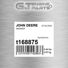 T168875 WASHER fits JOHN DEERE (Surplus Open Box)