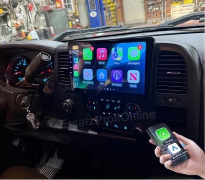 10'' 4+32G GMC Silverado Sierra 2007-2013 Android 14 Apple Carplay Stereo Radio