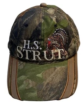 H.S. Strut Turkey Calls Hat Strapback Cap Hunting Camouflage  One Size Fits Most