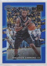 2017-18 Panini Donruss Holo Blue Laser /49 Jonathon Simmons #109 fm0