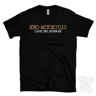 RETRO MOTORCYCLES CLASSIC LINES, MODERN RIDE T-SHIRT Cafe Racer | Motorrad