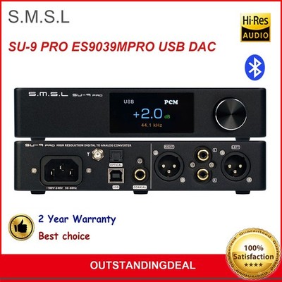SMSL SU-9 PRO ES9039MPRO USB DAC   DAC High Resolution for MQA ot25 *vy