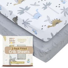 Baby Dinosaur Crib Sheets for Boys Girls Toddler Bed Sheets Cotton Fitted C...