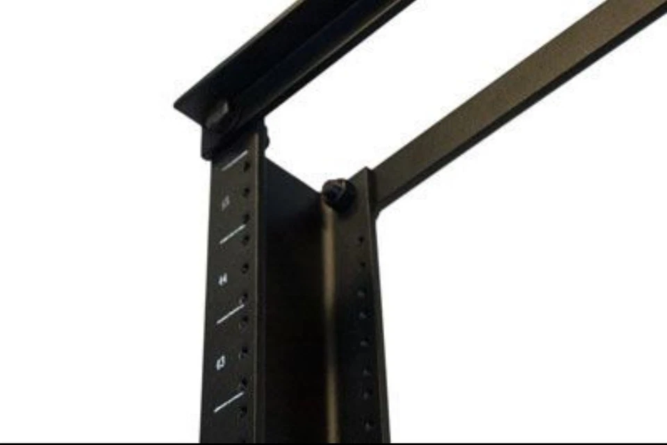 71-100-001 - ECore DuroRacks 2 Post Aluminum Open Frame Rack - 45RU, Black, New - Image 3 of 4