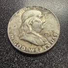 1957 Silver Franklin Half Dollar