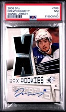 2008 SPX SIGNED JSY #189 DREW DOUGHTY ROOKIE RC 43/499 PSA 7