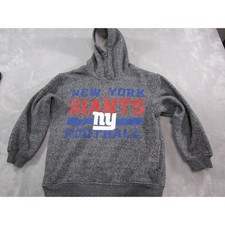 New York Giants Football Hoodie Youth Large 10/12 Team Apparel Gray