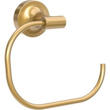 Franklin Brass Voisin 1-Pack Hand Towel Ring Satin Gold Holder for Wall Mount...
