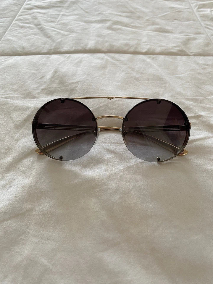 BVLGARI B.Zero1 BV6127 Gold & Black Metal Sunglasses 20148G – Authentic - Image 2 of 4