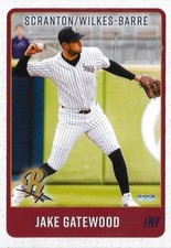 JAKE GATEWOOD 2025 Choice Scranton/Wilkes-Barre RailRiders #8 Clovis, CA Yankees